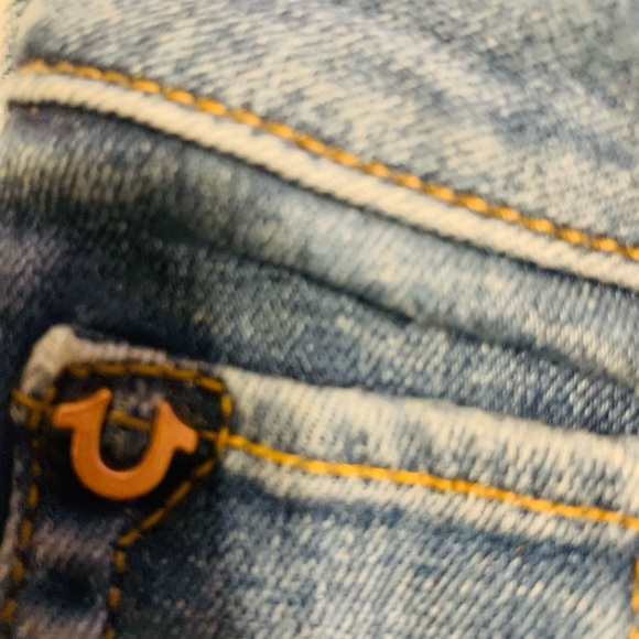 Women’s size 26 Mid rise True religion, bought them cut up  . Love them. - Picture 7 of 14